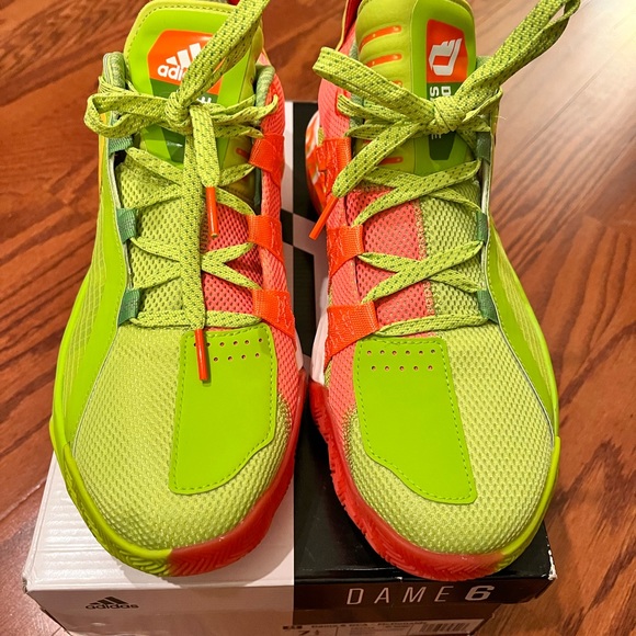 Adidas Dame 6 McDonald Sneakers New w/Box Men 7.5 - Picture 3 of 6